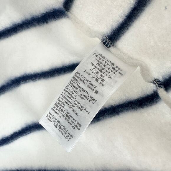 J.Crew Striped Navy and White Women's Top - Picture 7 of 12